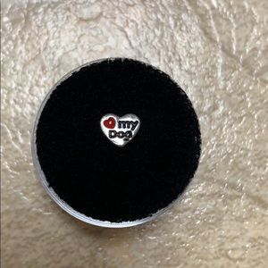 Never used origami owl “❤️ my dog” heart charm